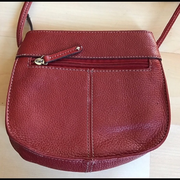 Small Red Tignanello Leather Crossbody - Picture 3 of 6